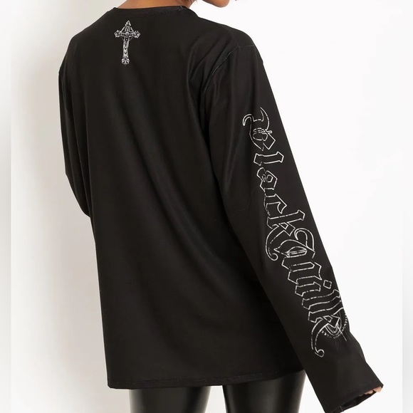 Blackmilk Godmachine Art Skull in Crown LS Oversized BFT Size Medium M NWT - Picture 8 of 16